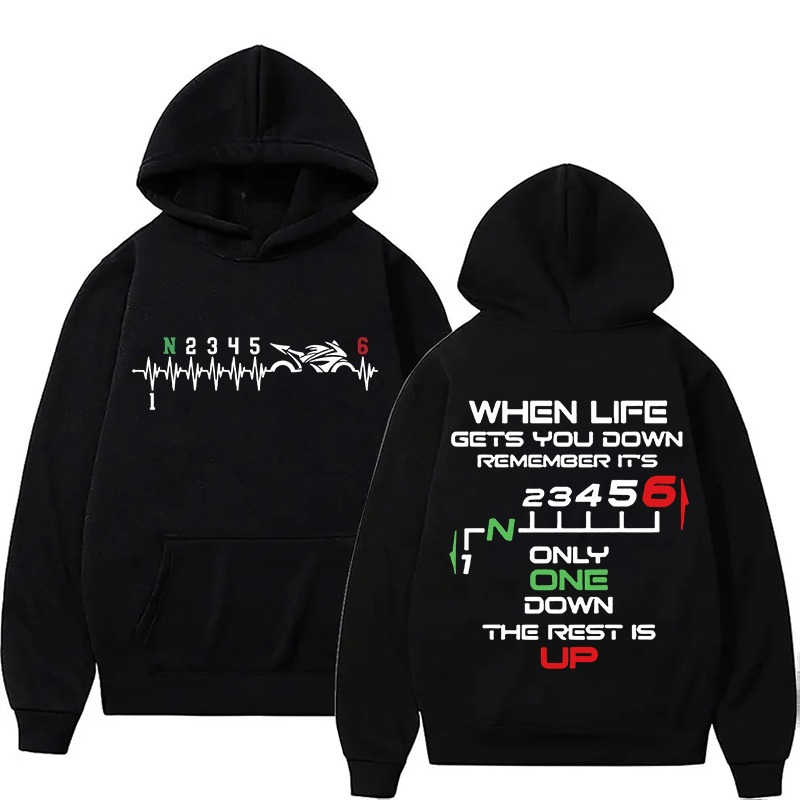 Motorcycle Gear Quotes - 2026 New Motorcycle Gear Shift Hoodie