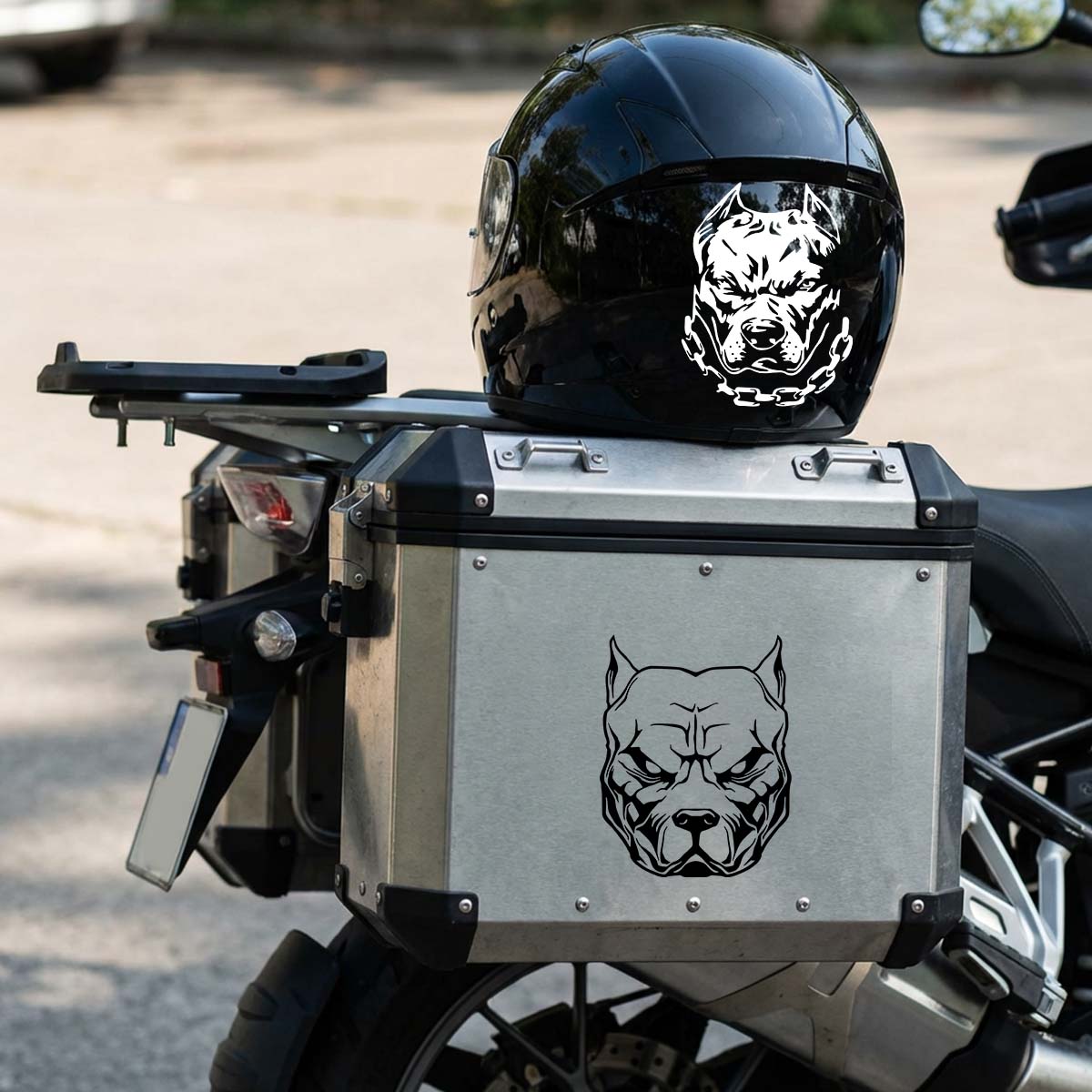 2PCS/SET Multicolor Pitbull Do - Motorcycle Gear For Dogs 评论和价格