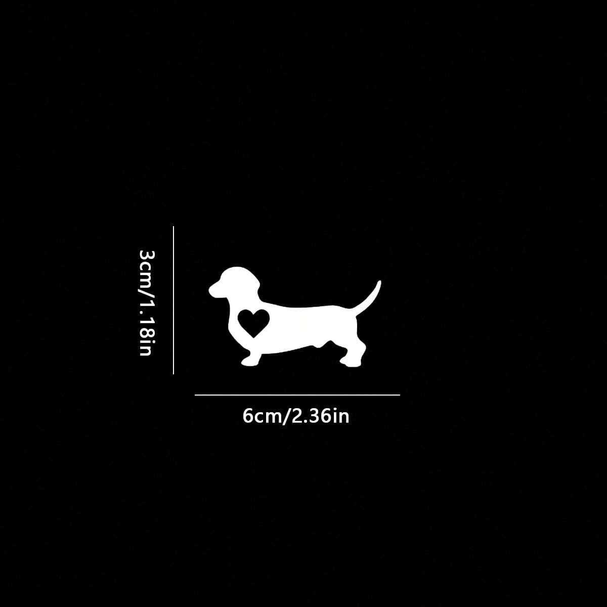 1 Pack Shape Dachshund Car Sti - Motorcycle Gear For Dogs 评论和价格