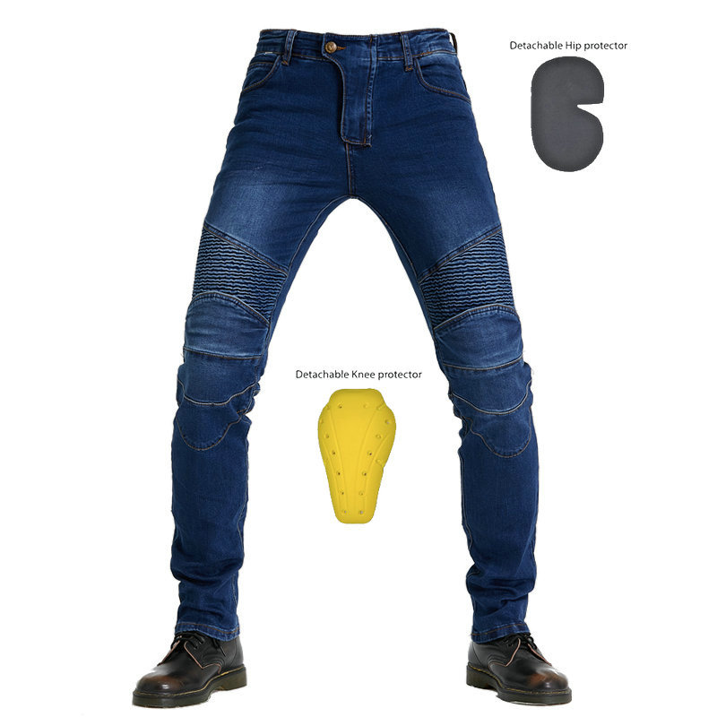 Men Jeans Embroidery Motorcycl - Motorcycle Gear Testing 评论和价格