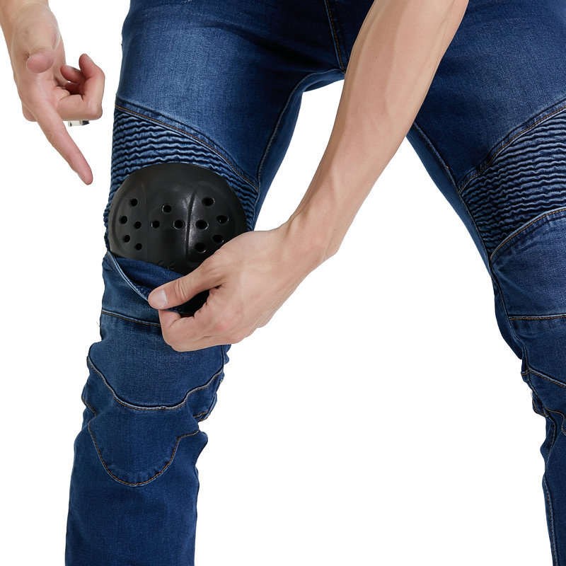 Men Jeans Embroidery Motorcycl - Motorcycle Gear Testing 评论和价格