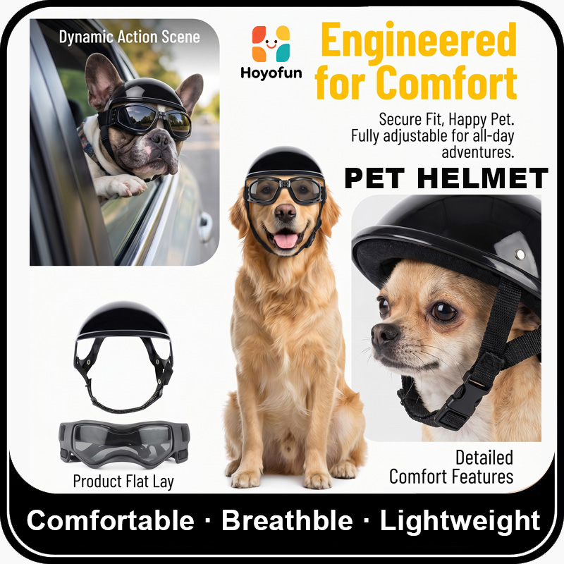 Dog Motorcycle Helmet Goggles  - Motorcycle Gear For Dogs 评论和价格