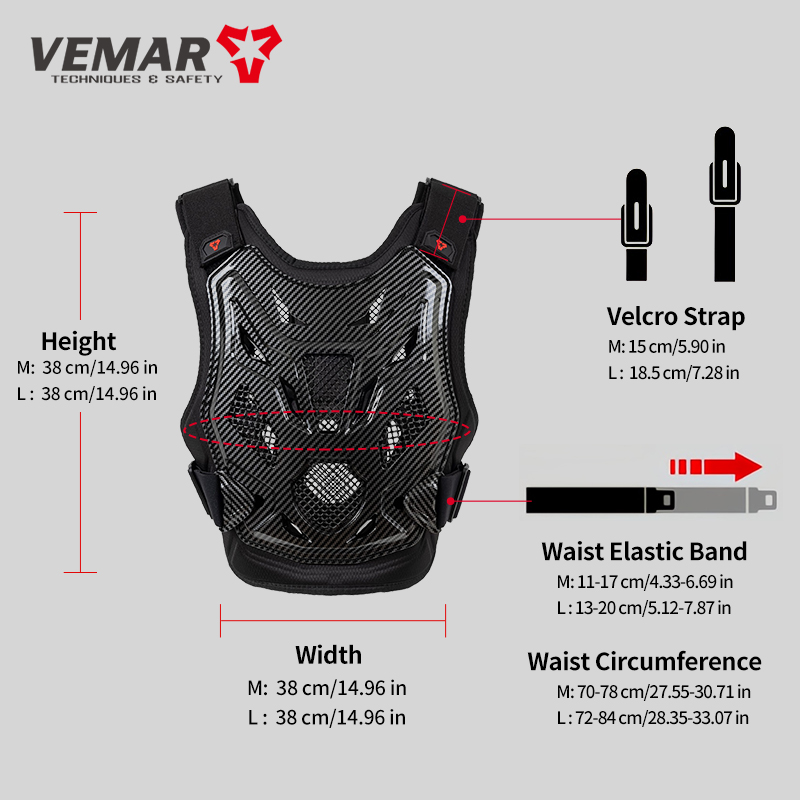 VEMAR Kids Youth Motocross Arm - Chest Protector Armor 评论和价格