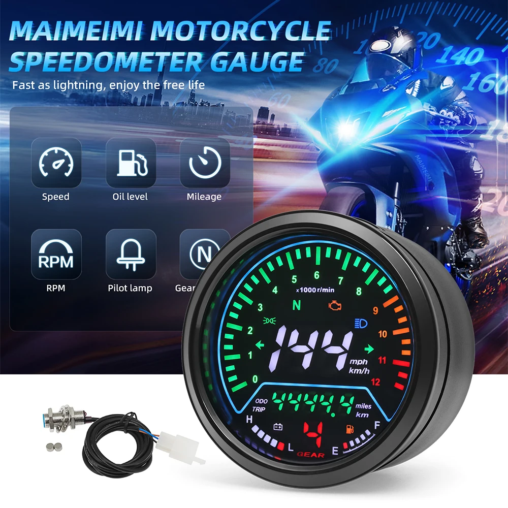 Universal Motorcycle Speedomet - Motorcycle Gear Selector 评论和价格