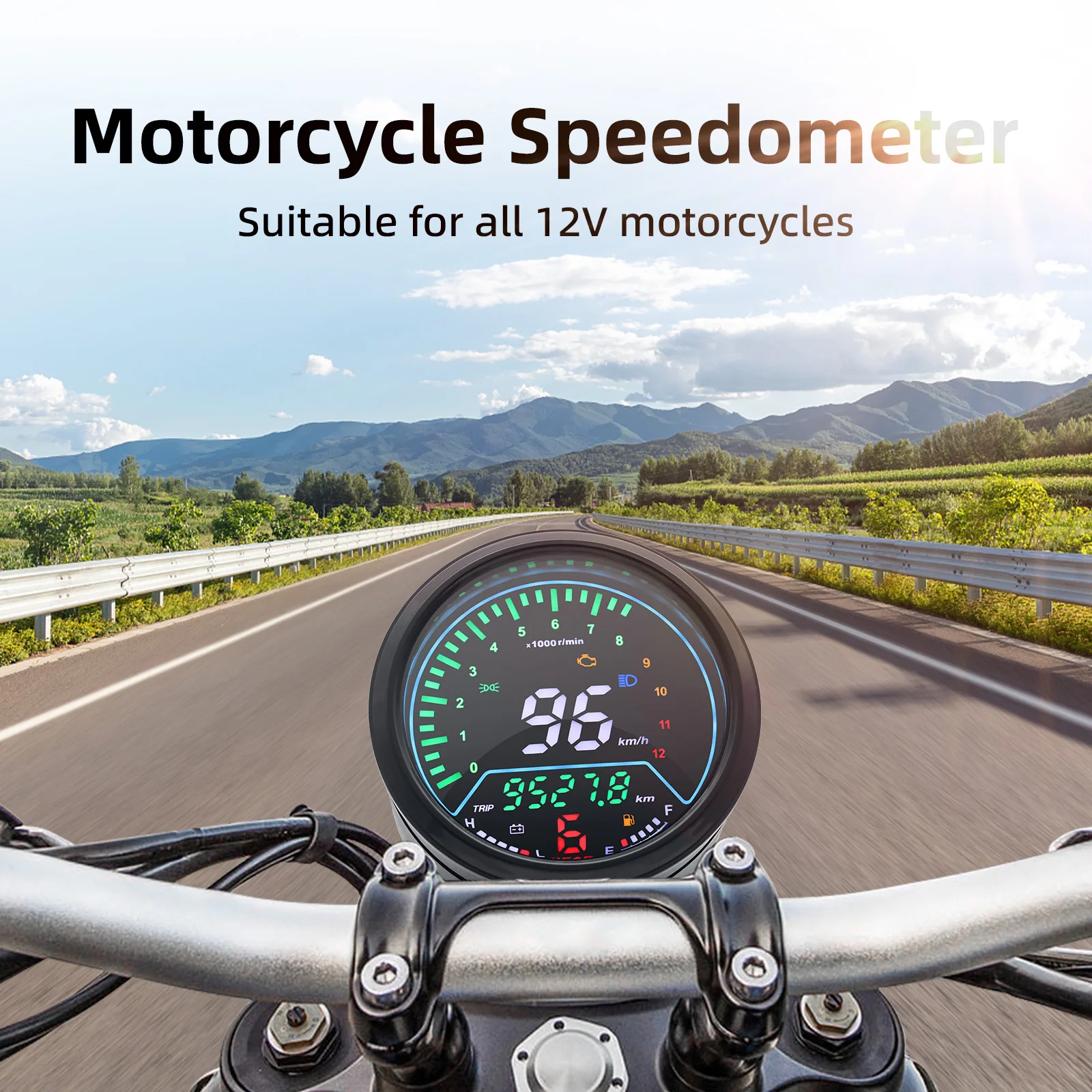 Universal Motorcycle Speedomet - Motorcycle Gear Selector 评论和价格