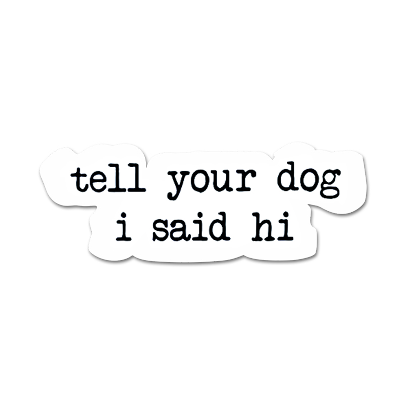 Creative text stickers tell yo - Motorcycle Gear For Dogs 评论和价格