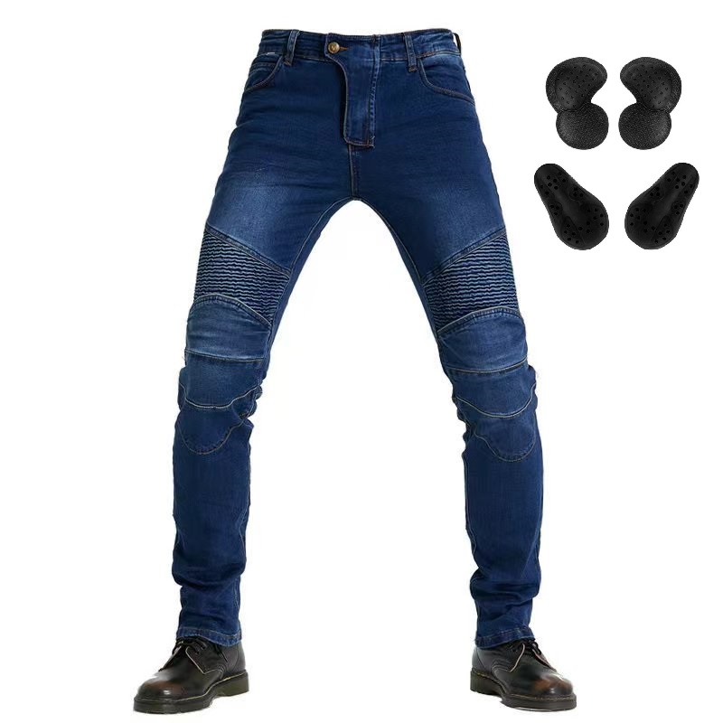 Men Jeans Embroidery Motorcycl - Motorcycle Gear Testing 评论和价格
