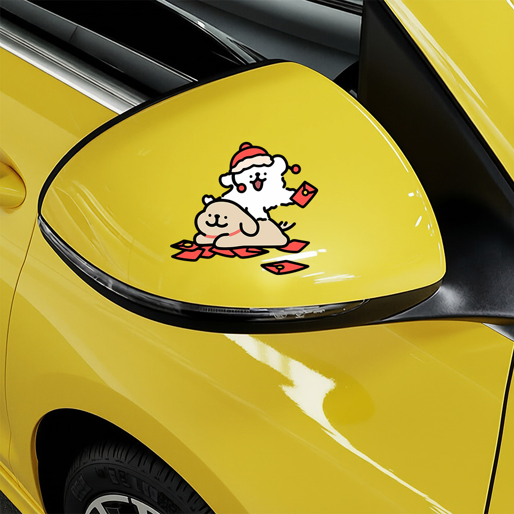Cartoon Puppy Maltese Car Stic - Motorcycle Gear For Dogs 评论和价格