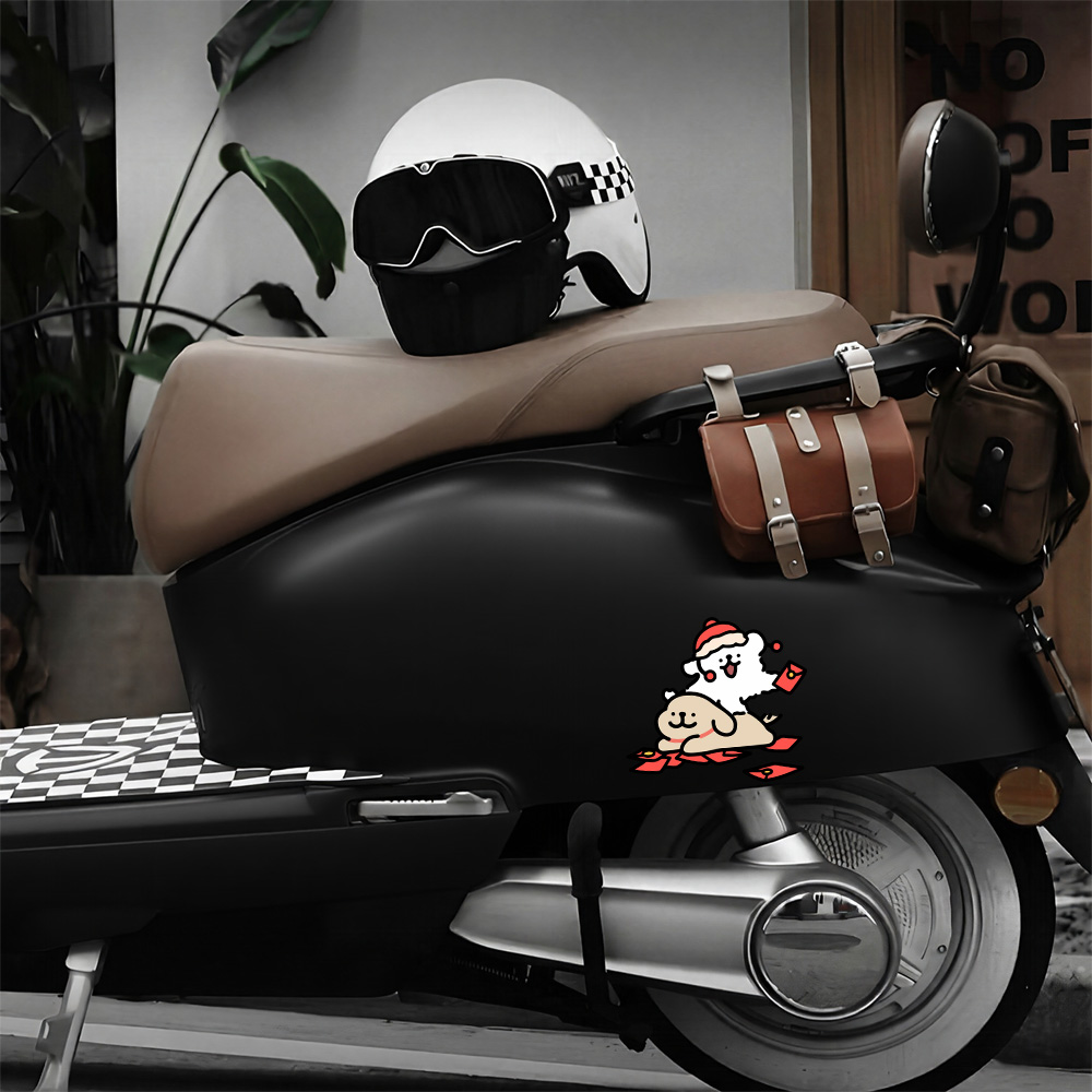 Cartoon Puppy Maltese Car Stic - Motorcycle Gear For Dogs 评论和价格