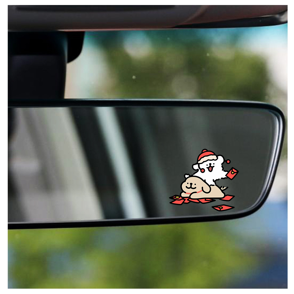 Cartoon Puppy Maltese Car Stic - Motorcycle Gear For Dogs 评论和价格